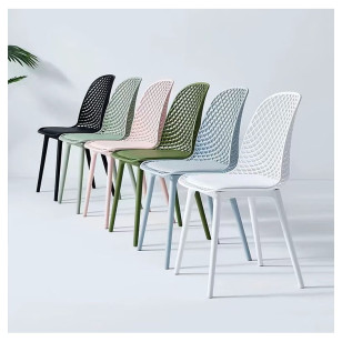 鏤空網背休閒椅